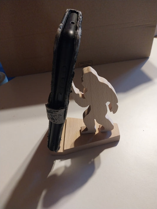 Support pour téléphone portable découper à la scie à chantourner