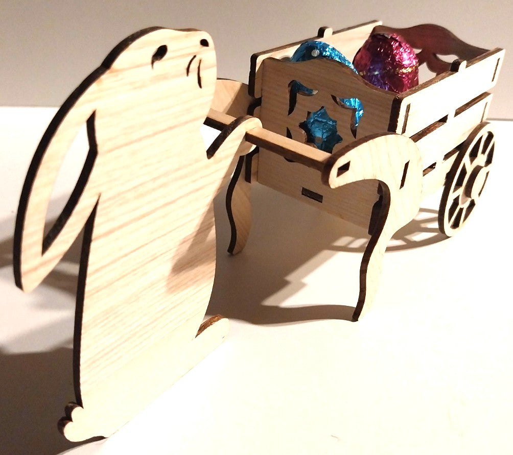 Lapin avec charrette