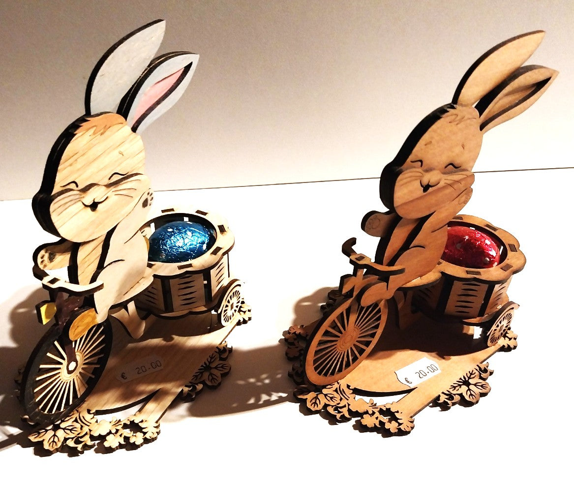 lapin en vélo