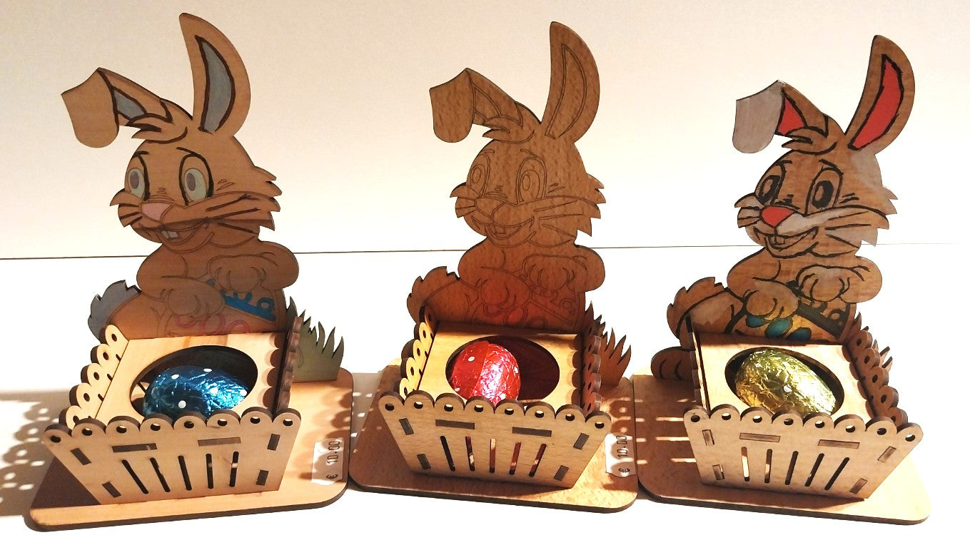 lapin panier à l'avant